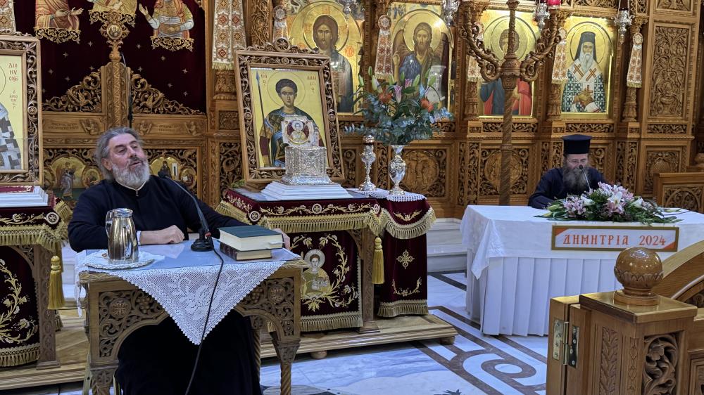 ''ΔΗΜΗΤΡΙΑ 2024'' 14η μέρα – Ομιλία π. Μάρκελλου Καμπάνη.