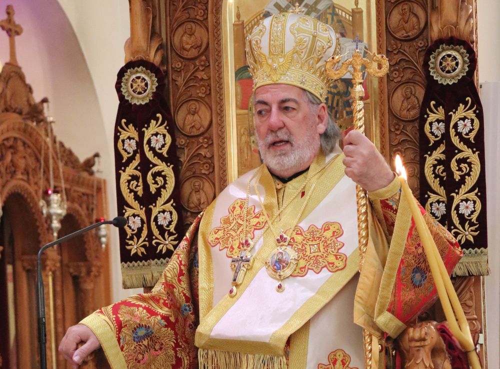 Ο Σεβασμιώτατος Αρχιεπίσκοπος Μ. Βρετανίας κ. Νικήτας στον Ι. Ν. Αγίου Δημητρίου, Δήμου Αγίου Δημητρίου. 